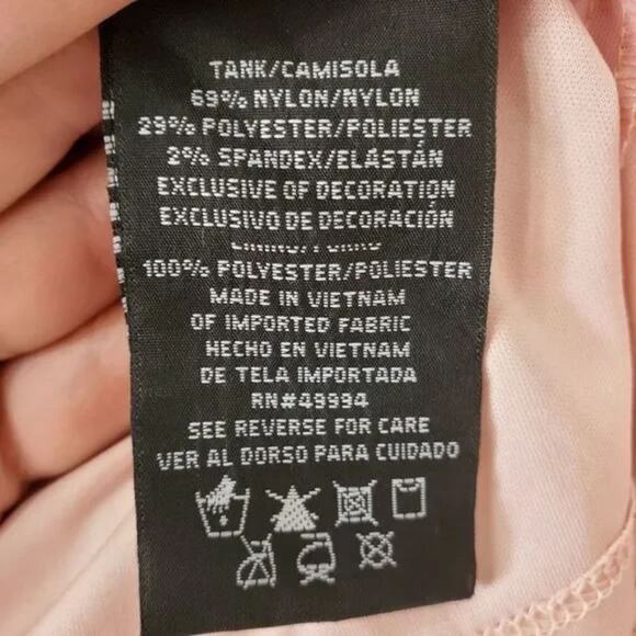 R&M RICHARD'S faux pearl‎ and crystal beaded lace top plus size 20W - Picture 7 of 7